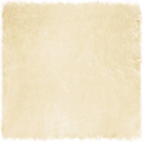 vidaXL Χαλί από τεχνητό πρόβειο δέρμα TAFALLA Κρεμ 240 x 240 cm