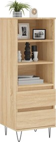 vidaXL Ντουλάπι Sonoma Δρυς 40x36x110 εκ. από Επεξεργασμένο Ξύλο