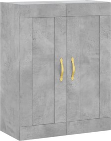 vidaXL Ντουλάπι Επιτοίχιο Γκρι Σκυροδεμ. 69,5x34x90 εκ. Επεξεργ. Ξύλο