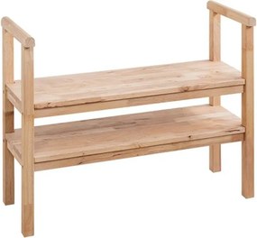 Παπουτσοθήκη παγκάκι Nextdeco Natural μασίφ ξύλο Υ70,5x90x34εκ.