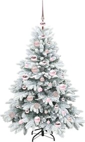 vidaXL Τεχνητό Χριστουγεννιάτικο Δέντρο Λευκό 120 cm ΠΕ και PVC