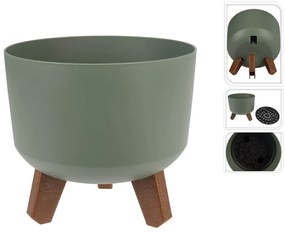 Γλάστρα με σύστημα αποστράγγισης, βάση και διαστάσεις 20x20x17.4cm