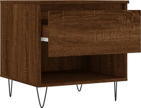 vidaXL Τραπεζάκια Σαλονιού 2 τεμ. Καφέ Δρυς 50x46x50 εκ. Επεξ. Ξύλο