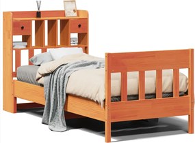 vidaXL Σκελετός Κρεβ. Χωρίς Στρώμα Καφέ Κεριού 100x200 εκ Μασίφ Πεύκο