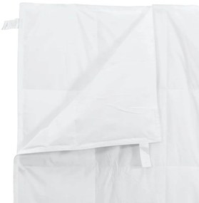 vidaXL Κουβέρτα 2 σε 1 Λευκό 240 x 260 εκ. Φτερό