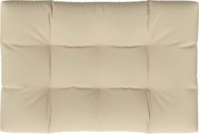 vidaXL Μαξιλάρι Παλέτας Μπεζ 120 x 80 x 12 εκ. Υφασμάτινο