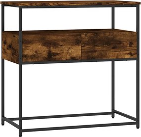 vidaXL Τραπέζι Κονσόλα Καπνιστή Δρυς 75x40x75 εκ. Επεξεργ. Ξύλο