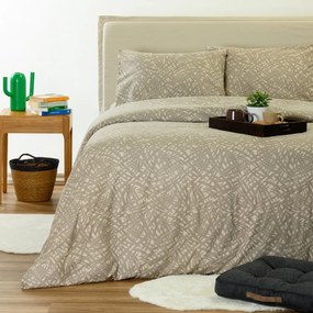 Φανελένια Σεντόνια King Size (Σετ) Melinen Neva Greige