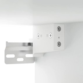 vidaXL Κομοδίνο Επιτοίχιο Λευκά 35 x 35 x 20 εκ.