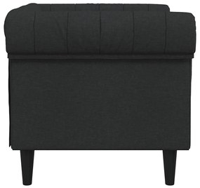 vidaXL Πολυθρόνα Chesterfield Μαύρο Υφασμάτινη