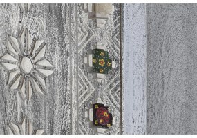 Ντουλάπι DKD Home Decor Γκρι Λευκό Ξύλο από Μάνγκο (90 x 38 x 150 cm)