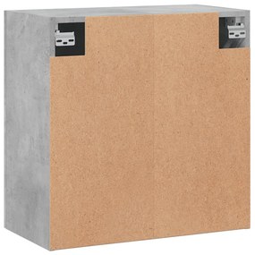 VidaXL Ντουλάπι Τοίχου Γκρι Σκυροδέματος 60x31x60 εκ. Επεξεργ. Ξύλο