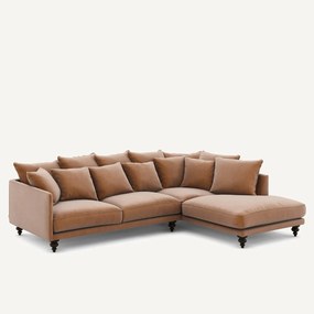 Γωνιακός καναπές από βελούδο, Lazare