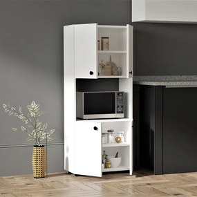 Στήλη Guzel pakoworld σε λευκή απόχρωση 60x31.4x140εκ
