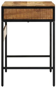 vidaXL Γραφείο γραφής με ράφι Καφέ 80 x 50 x 75 cm Στερεό ξύλο μάνγκο