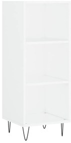 vidaXL Ντουλάπι Λευκό 34,5 x 34 x 180 εκ. από Επεξεργασμένο Ξύλο