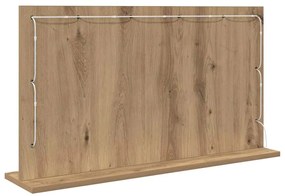 vidaXL Καθρέφτης τουαλέτας με καθρέφτη Artisan Oak 80 x 45 x 18 εκ.