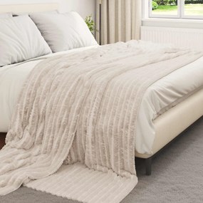 vidaXL Ριχτάρια 6 pcs Μπεζ 270 x 240 cm Μαλλί