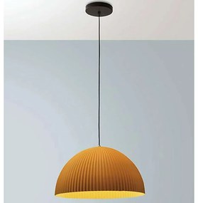 Φωτιστικό Οροφής Carola 3757-40-367 Φ36x19,7cm 1xE27 10W Mustard Fabas Luce