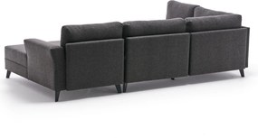 Γωνιακός Καναπές Κρεβάτι Ανθρακί ERIS 202x300x78