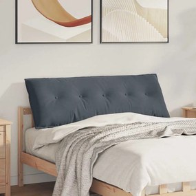 vidaXL Μαξιλάρι Πλάτης Σκούρο Γκρι 140 x 50 x 19 cm