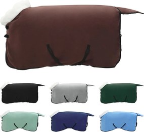 vidaXL Σαμάρι Ίππου Πλήρης Σκούρος Καφέ 75 cm Πολικές φλις