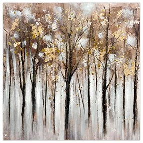 ΠΙΝΑΚΑΣ ΣΕ ΚΑΜΒΑ Fylliana "Forest" ΜΠΕΖ-ΚΑΦΕ-ΓΚΡΙ 80x3x80εκ