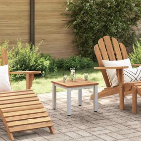 vidaXL Υπαίθρια Τραπέζια Φυσικό και γκρι 45 x 45 x 38 εκ.