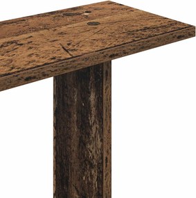 vidaXL Ράφι Τοίχου Παλαιωμένο ξύλο 80 x 20 x 75 εκ