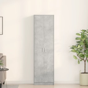 vidaXL ντουλάπα  Σκούρο Γκρι 55x25x189 cm Ξύλο