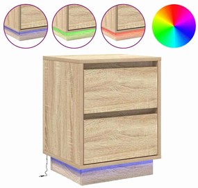 vidaXL Κομοδίνο με Sonoma Δρυς 39 x 34.5 x 50 εκ. Επεξεργασμένο ξύλο