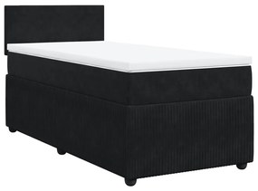 ΚΡΕΒΑΤΙ BOXSPRING ΜΕ ΣΤΡΩΜΑ ΜΑΥΡΟ 100X200 ΕΚ. ΒΕΛΟΥΔΙΝΟ 3289958