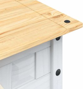vidaXL Τραπέζι Σαλονιού Μεξικ. Στιλ Corona Λευκό 100x55x44 εκ. Πεύκο
