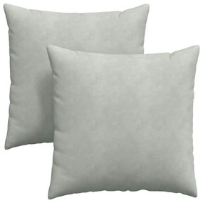 vidaXL Μαξιλάρι Καναπέ 2 pcs Ανοιχτό γκρι 60 x 60 cm