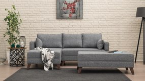 Corner Sofa-Bed Bella Corner Sofa Left 2 Grey