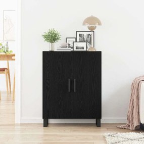 vidaXL Πλαϊνό γραφείο Μαύρη Οξυά 69,5 x 34 x 90 εκ. Επεξεργασμένο ξύλο