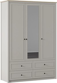 Ντουλάπα Γκρι / Δρυς PAVU 145.8x52.7x208.5