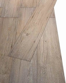 vidaXL Πλάκες Δαπέδου 18 pcs Καφέ 5,26 τ.μ. PVC