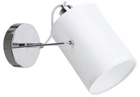 Φωτιστικό Τοίχου-Απλίκα Shiro 77-8099 30x16x20cm Chrome-White Homelighting Metal, Fabric