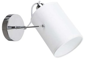 Φωτιστικό Τοίχου-Απλίκα Shiro 77-8099 30x16x20cm Chrome-White Homelighting Μέταλλο,Ύφασμα