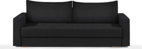 Καναπές Kleio Τριθέσιος-195φ 80β εκ.-Μαύρο