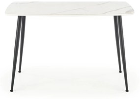 MARCO table, color: top - white marble, legs - black DIOMMI V-CH-MARCO-ST