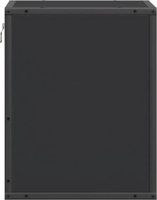 vidaXL Επίτοιχο ντουλάπι κομοδίνου Μαύρο 40x31x39,5 cm