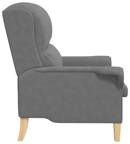 vidaXL Πολυθρόνα Σκούρο γκρι 76 x 94 x 102 εκ. Μικροΐνες