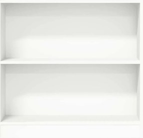 vidaXL Βιβλιοθήκη Λευκή 80x24x75 εκ. από Τεχνητό Ξύλο