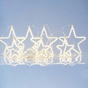 Eurolamp Κουρτίνα 47 LED Θερμό Λευκό Nέον Φωτοσωλήνα 150x108cm IP44 Ασημί Σύρμα 600-11399