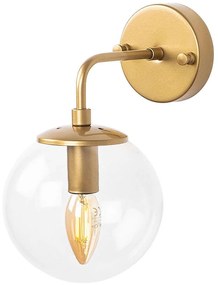 Φωτιστικό Τοίχου - Απλίκα Horn 942FLG2179 15x27cm 1xE14 40W Gold-Clear Opviq