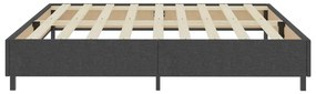 vidaXL Πλαίσιο Κρεβατιού Boxspring Γκρι 200 x 200 εκ. Υφασμάτινο