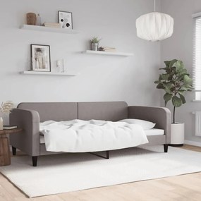 Καναπές Κρεβάτι Taupe 100 x 200 εκ. Υφασμάτινος - Μπεζ-Γκρι