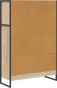 vidaXL Βιβλιοθήκη 80 x 30 x 121 εκ Επεξεργασμένο Ξύλο Σονόμα